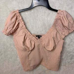 Light pink ruched top